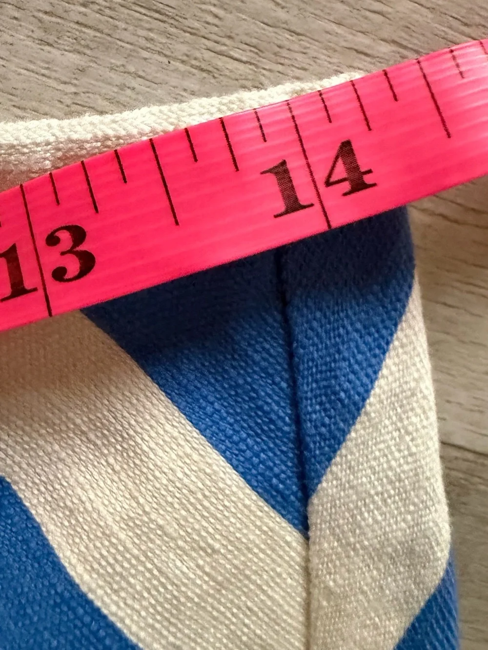 Talbots Blue and White Chevron Skater Skirt